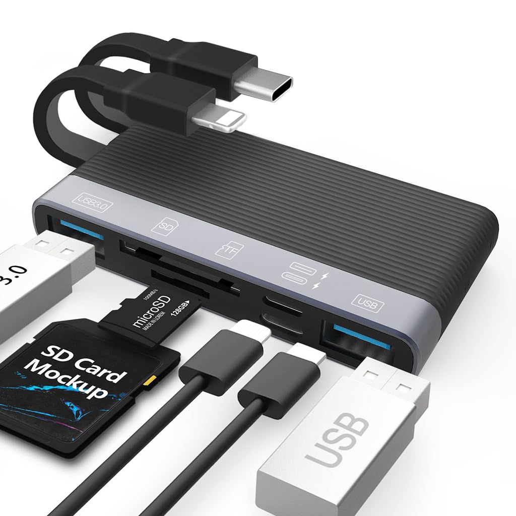 Verilux High-speed dual-line Card Reader 6 in 1 SD Card Reader Micro SD Card Reader Verilux High-speed dual-line Card Reader 6 in 1 SD Card Reader Micro SD Card Reader